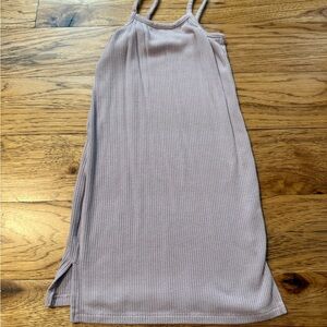 Kyte BABY Lavender Ribbed Cami Kids Dress